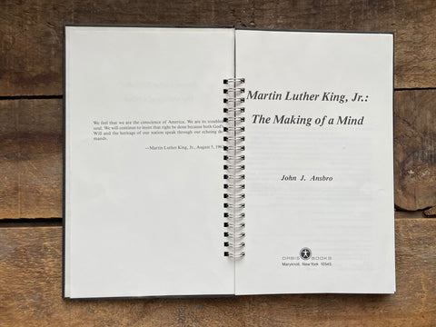 Martin Luther King, Jr.: The Making of a Mind